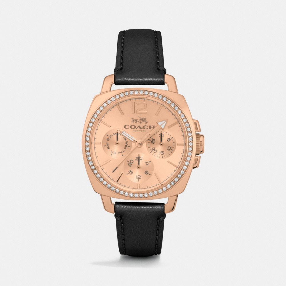 Coach boyfriend best sale watch black