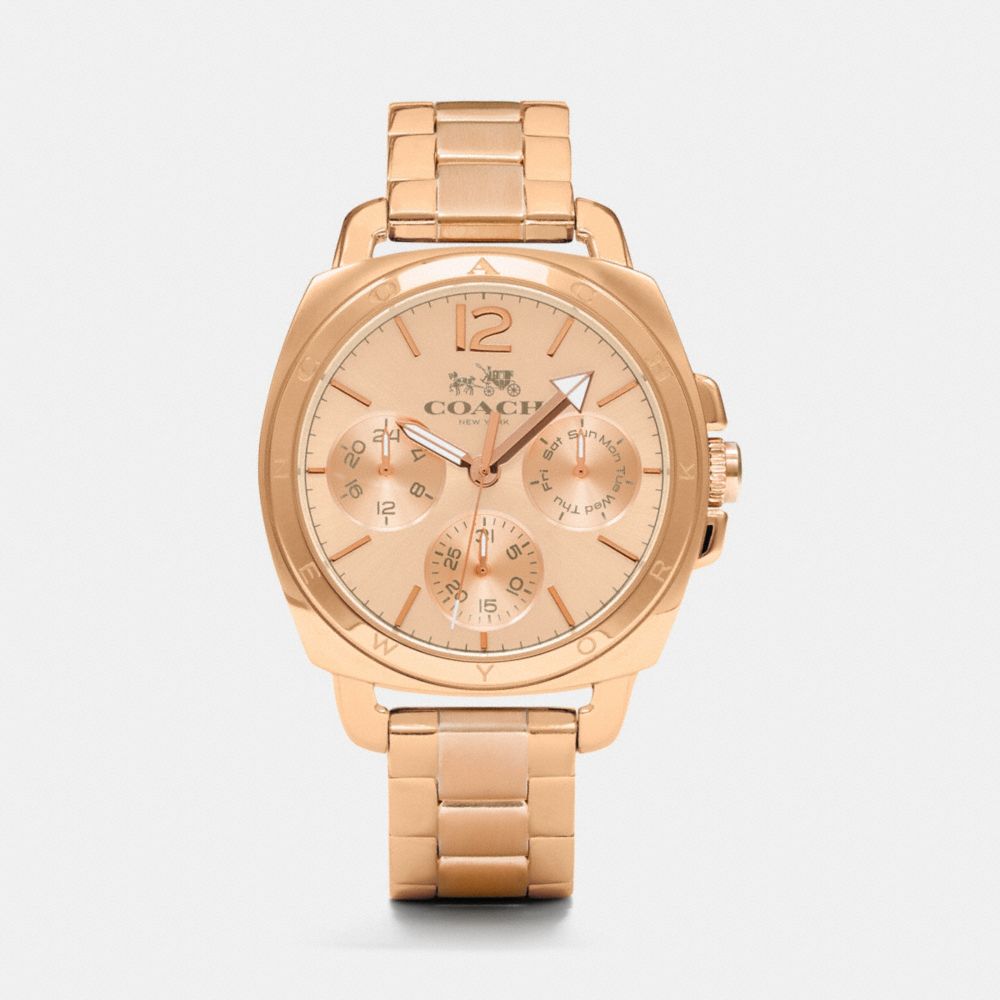 Coach mini boyfriend deals watch rose gold