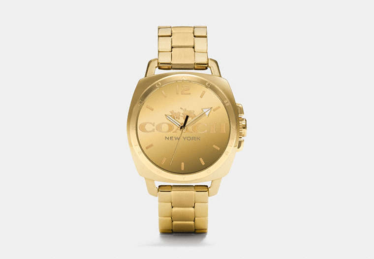 Boyfriend 40 Mm Gold Plated Bracelet Watch