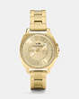 Boyfriend 34 Mm Gold Plated Crystal Bracelet Watch