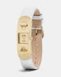 Coach Swagger Gold Plated Double Turnlock Strap Watch