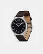 COACH®,DELANCEY SLIM WATCH, 40MM,Leather,Signature C,Angle View