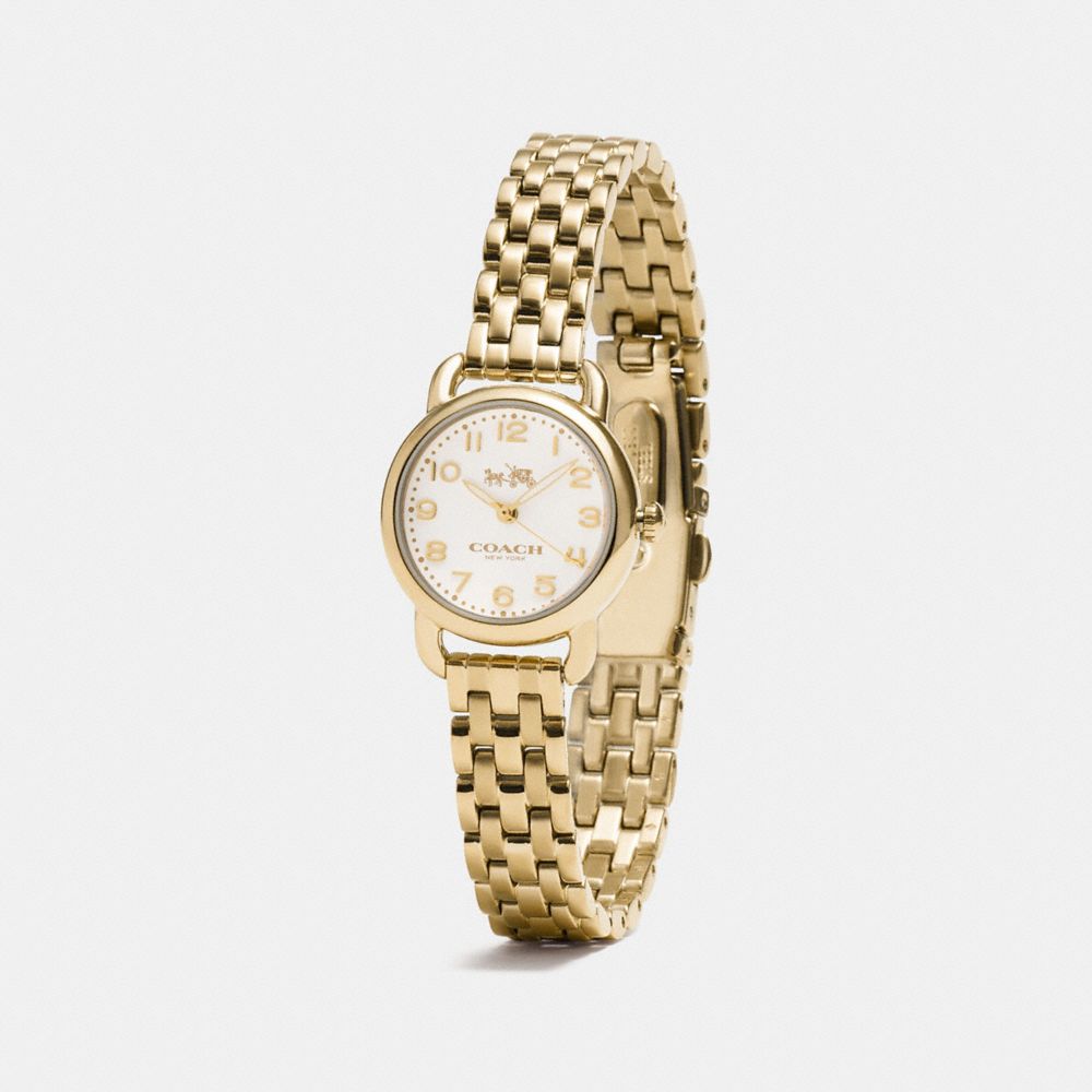 Coach delancey watch gold best sale