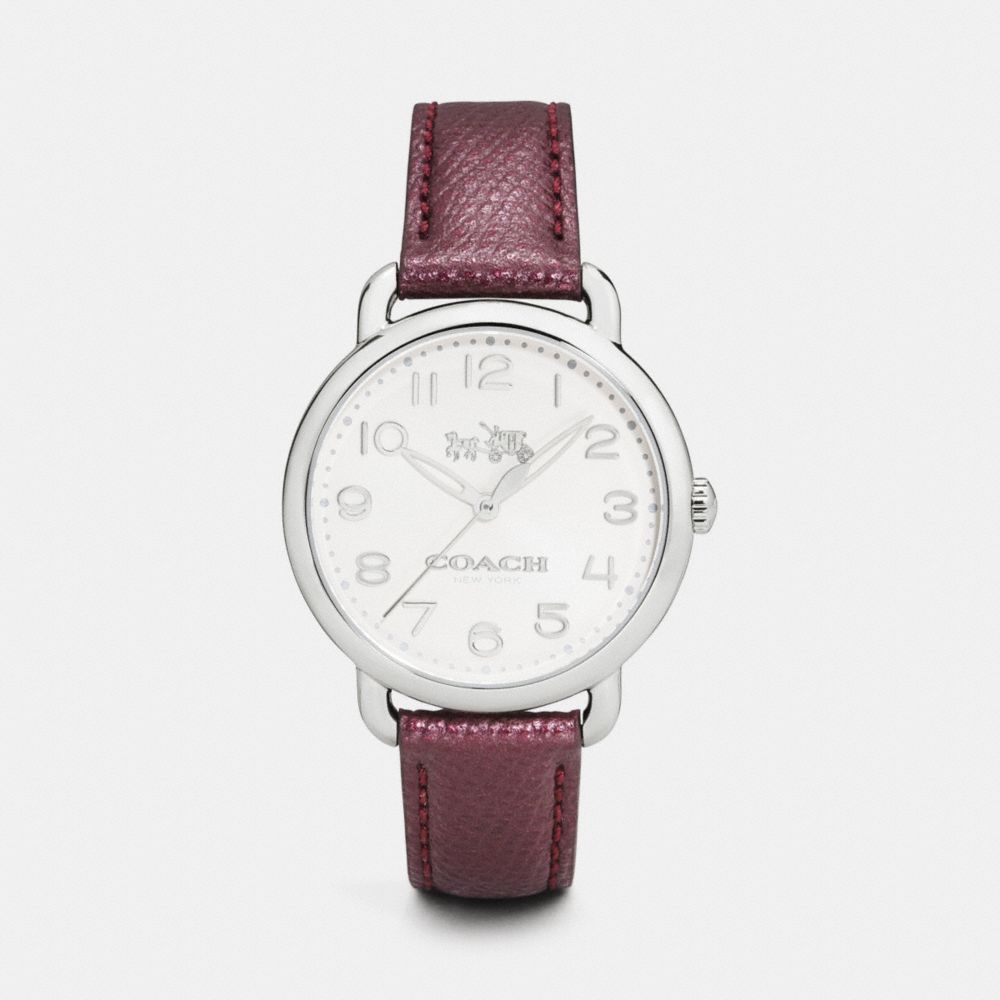 Delancey 36 Mm Stainless Steel Leather Strap Watch