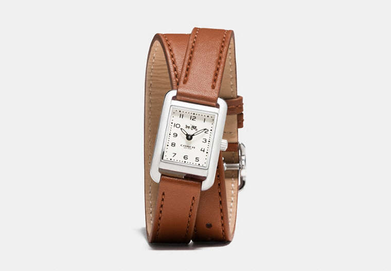 Thompson Stainless Steel Double Wrap Watch