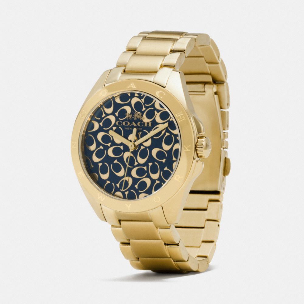 Tristen Sprayed C Dial Gold Plated Bracelet Watch