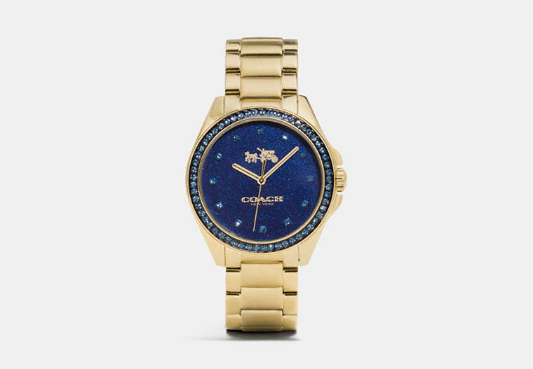 Tristen 36 Mm Gold Car Paint Dial Bracelet Watch