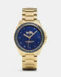 Tristen 36 Mm Gold Car Paint Dial Bracelet Watch