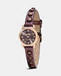 Delancey 23 Mm Rose Gold Plated Studded Strap Watch