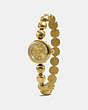 Rivet Gold Plated Studded Bracelet Watch