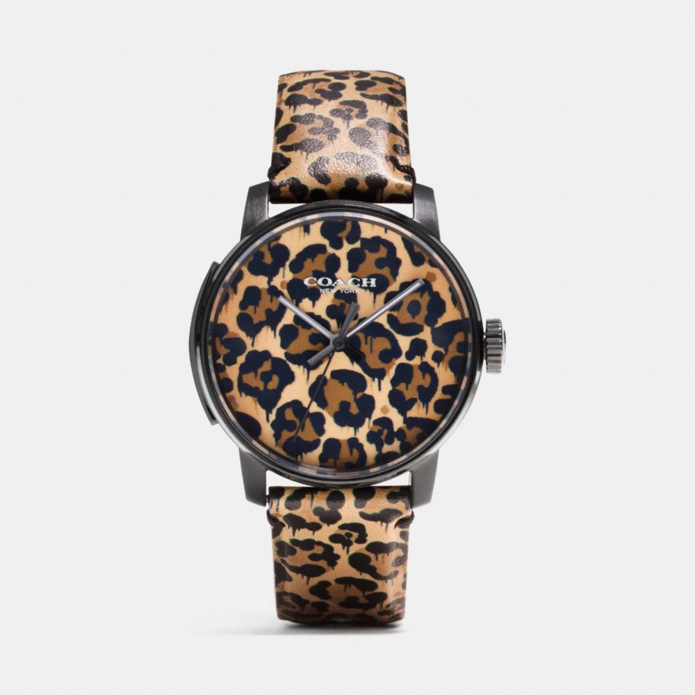 Coach X Gary Baseman Wild Beast Leather Strap Watch