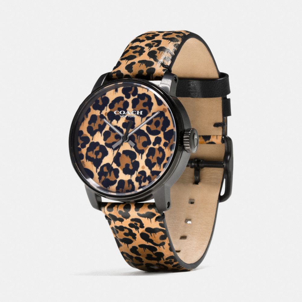 Coach X Gary Baseman Wild Beast Leather Strap Watch