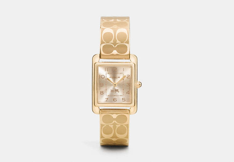 Page Gold Plated Bangle Watch