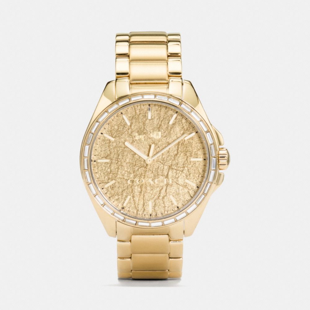 Tristen Foil Dial Gold Plated Bracelet Watch