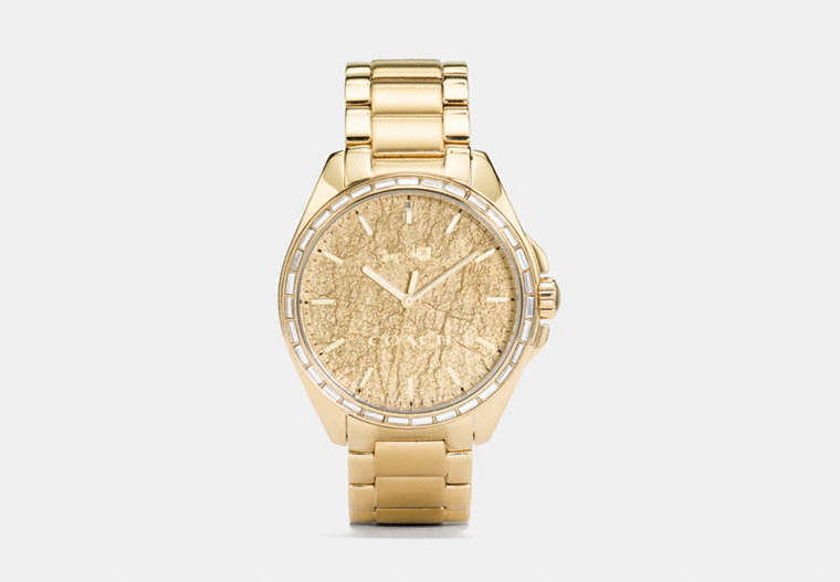 Tristen Foil Dial Gold Plated Bracelet Watch