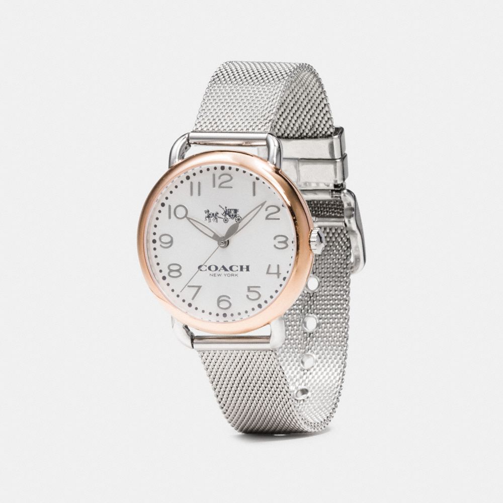 Delancey Two Tone Mesh Bracelet Watch