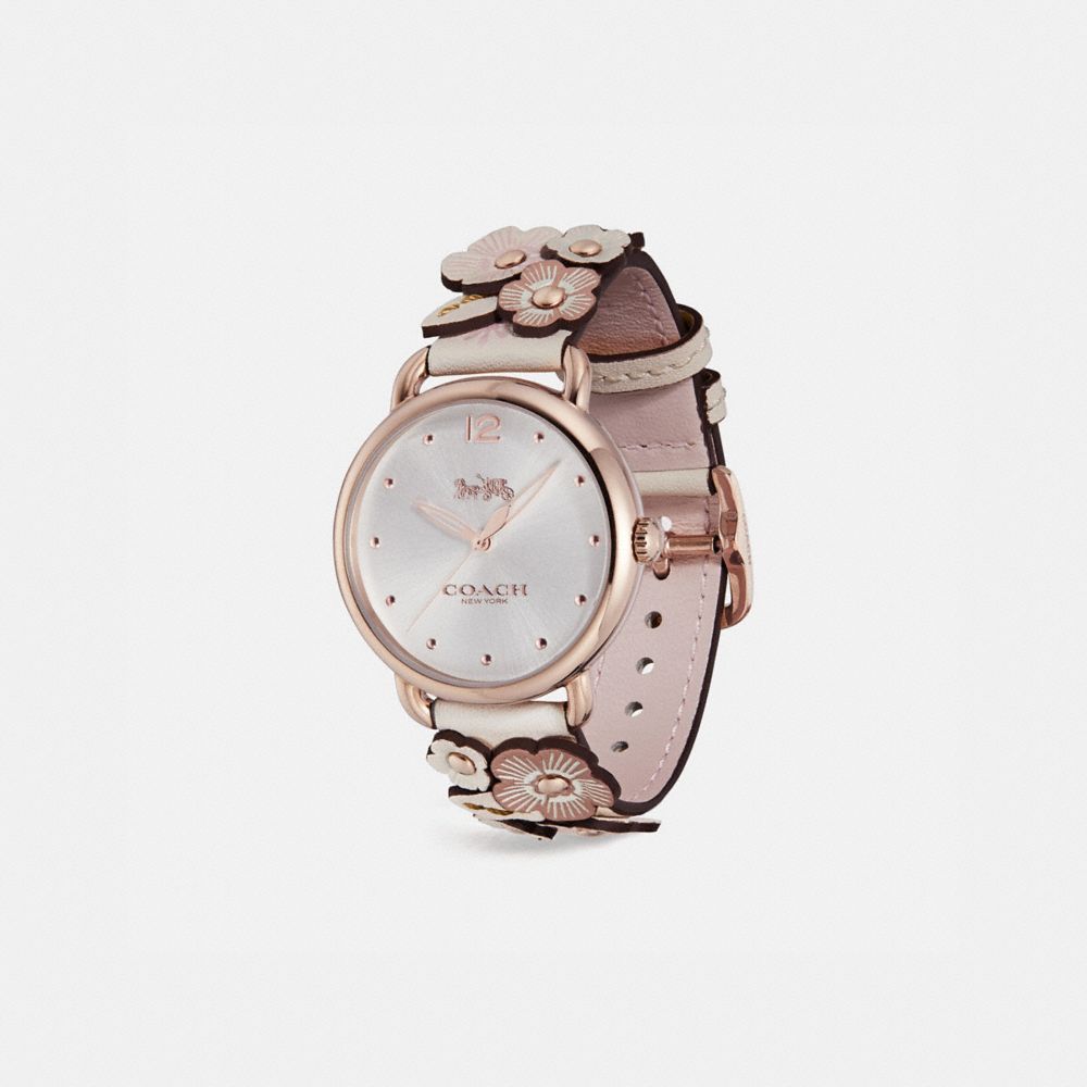 COACH Delancey Watch With Floral Applique 36 Mm