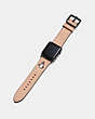 COACH®,APPLE WATCH® STRAP WITH SHARKY,Leather,Beechwood,Angle View
