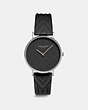COACH®,PERRY WATCH, 36MM,Rubber,Black,Front View