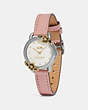 COACH®,DELANCEY WATCH, 28MM,Leather,Nude Pink,Angle View