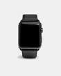 COACH®,APPLE WATCH® STRAP, 42MM,Leather,Black,Front View