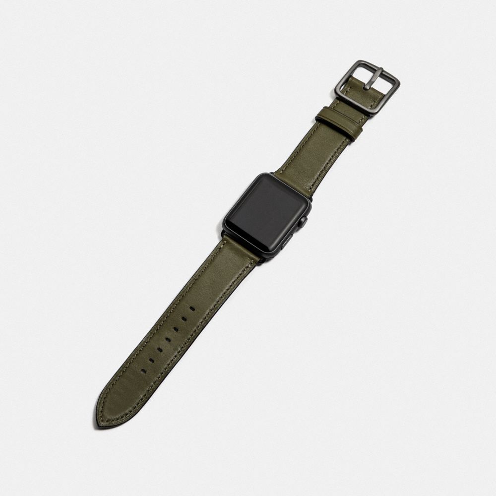 COACH®,APPLE WATCH® STRAP, 42MM,FATIGUE,Angle View