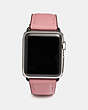 COACH®,APPLE WATCH® STRAP, 38MM,Leather,Light Blush,Front View