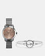 COACH®,LEX WATCH GIFT SET, 32MM,Metal,Stainless Steel,Front View