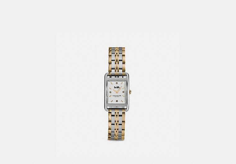 COACH®,ALLIE WATCH, 19MM X 22MM,Metal,Two Tone,Front View
