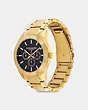 COACH®,CASEY WATCH, 42MM,Metal,Gold,Angle View