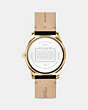 COACH®,CASEY WATCH, 42MM,Leather,Black,Back View