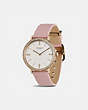 COACH®,AUDREY WATCH, 35MM,Leather,Light Blush,Angle View