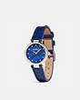 COACH®,PARK WATCH, 26MM,Leather,BLUE,Angle View