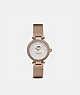 COACH®,PARK WATCH, 26MM,Metal,Carnation Gold,Front View
