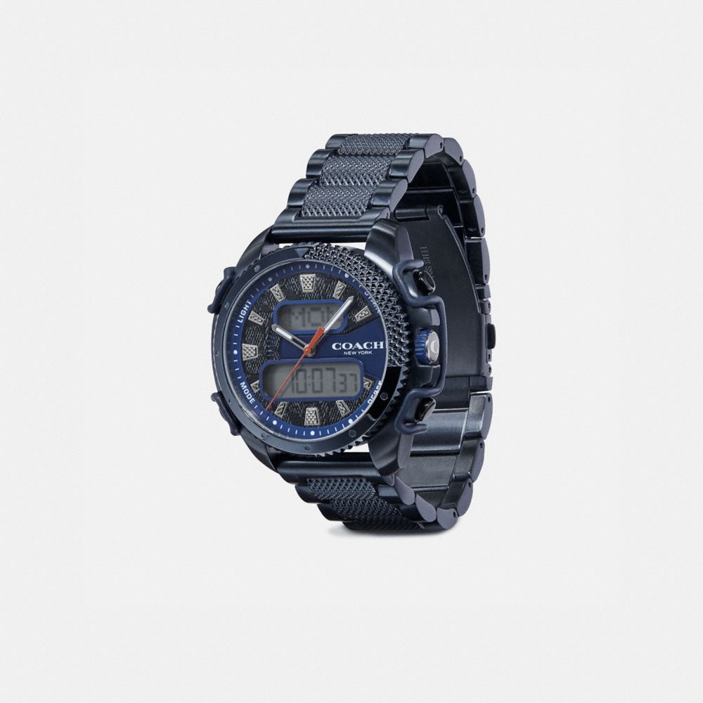 COACH®,C001 Watch, 46 Mm,,Angle View