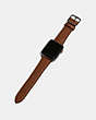 COACH®,APPLE WATCH® STRAP, 38MM,Leather,Saddle,Angle View