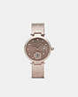 COACH®,PARK WATCH, 34MM,Metal,Carnation Gold,Front View