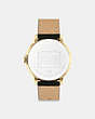 COACH®,ARDEN WATCH, 36MM,Leather,Black,Back View