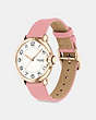 COACH®,ARDEN WATCH, 36MM,Leather,PINK,Angle View