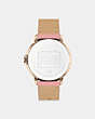 COACH®,ARDEN WATCH, 36MM,Leather,PINK,Back View