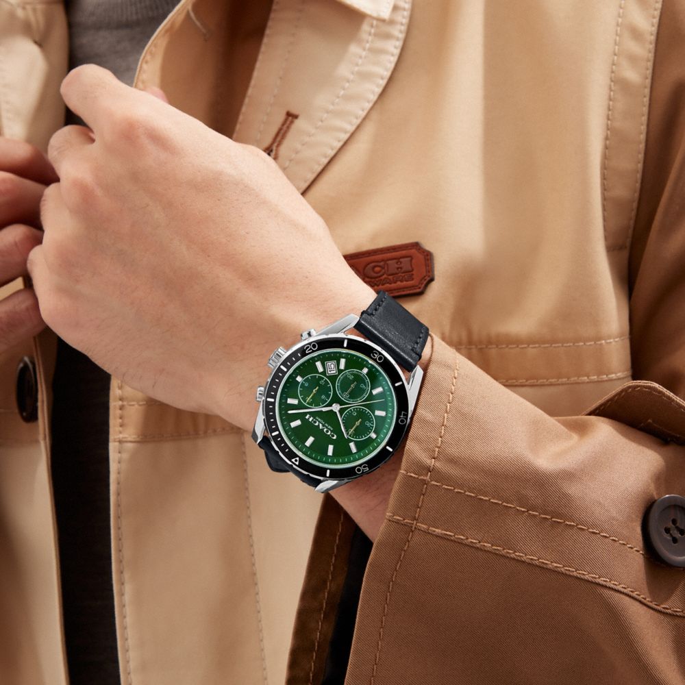 Coach best sale green watch