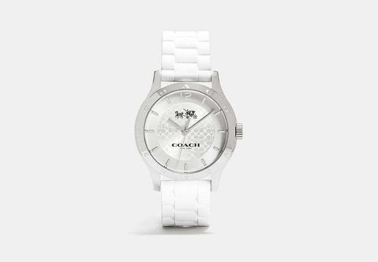 COACH®,MADDY WATCH,White,Front View