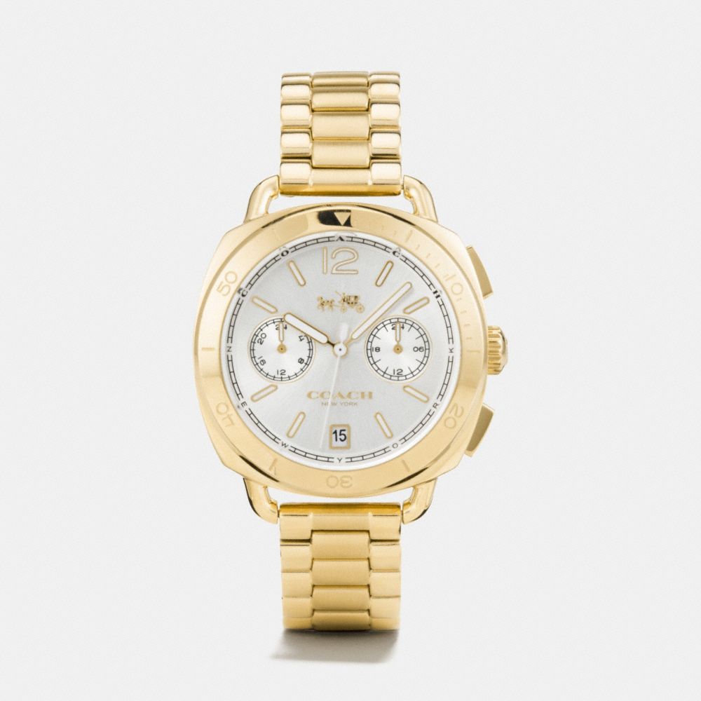 Tatum Gold Tone Sunray Dial Bracelet Watch