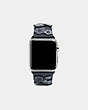 COACH®,APPLE WATCH® STRAP WITH TEA ROSE, 38MM,Leather,INK,Front View