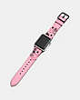 COACH®,APPLE WATCH® STRAP WITH TEA ROSE, 38MM,Leather,Petal,Angle View