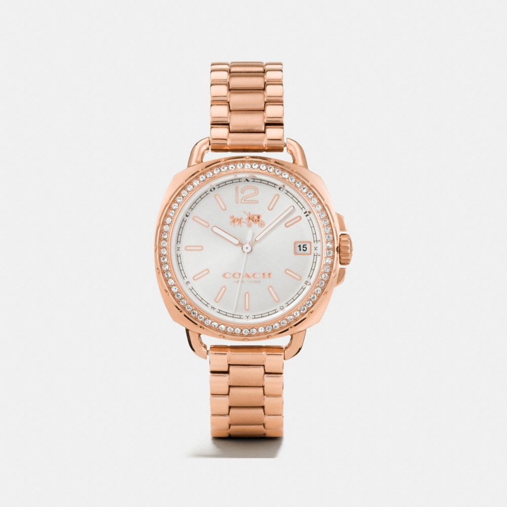 COACH®,TATUM WATCH, 34MM,Metal,Rose gold,Front View image number 0