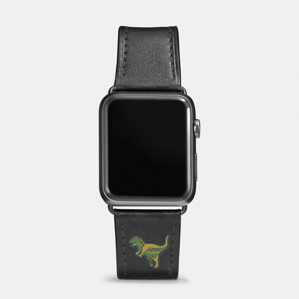 Coach Apple Watch® Strap With Rexy In Black