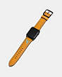 COACH®,APPLE WATCH® STRAP WITH REXY,Leather,Goldenrod,Angle View