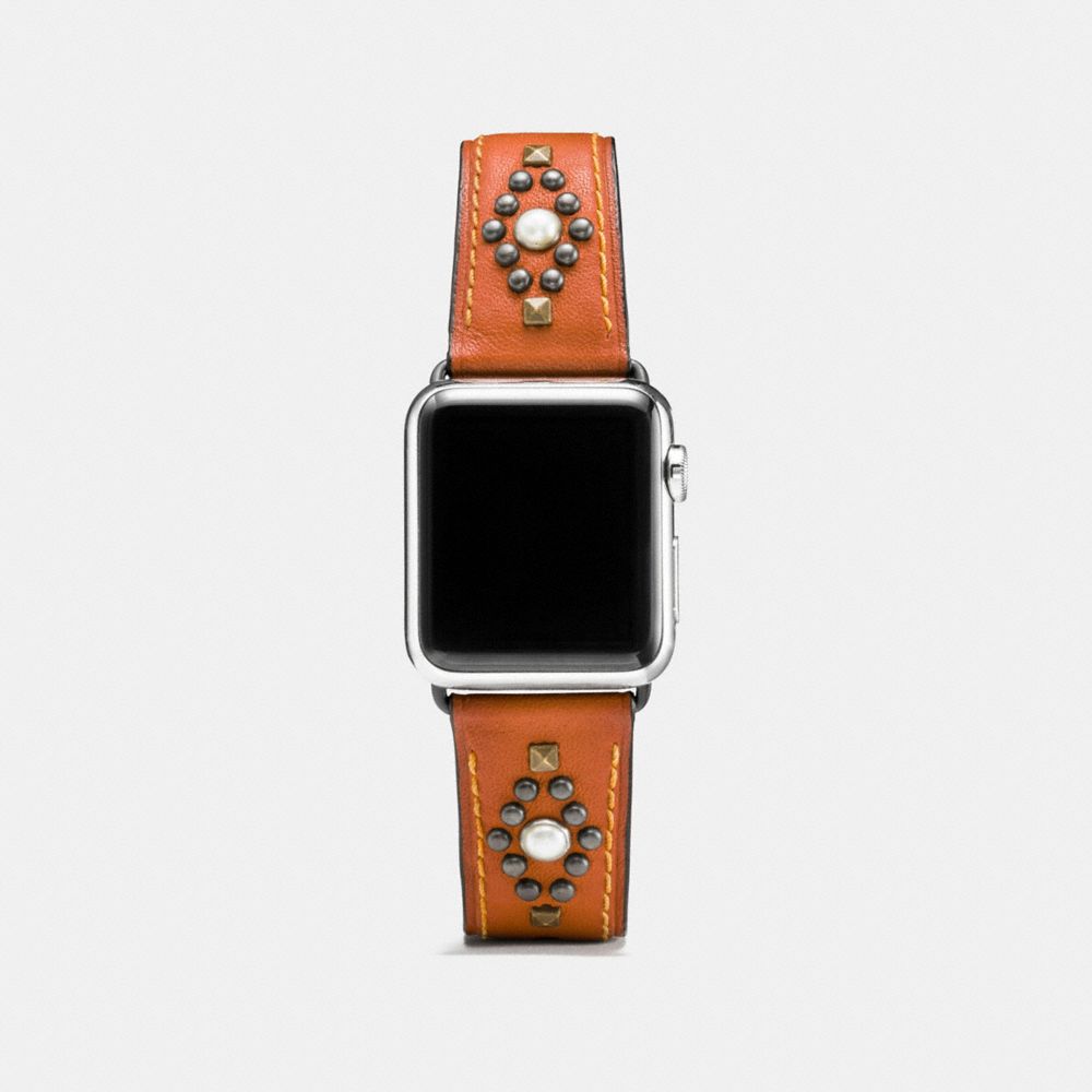 Bracelet Apple Watch® En Cuir Avec Clous