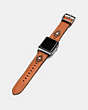 COACH®,APPLE WATCH® STRAP WITH STUDS,Leather,GINGER,Angle View